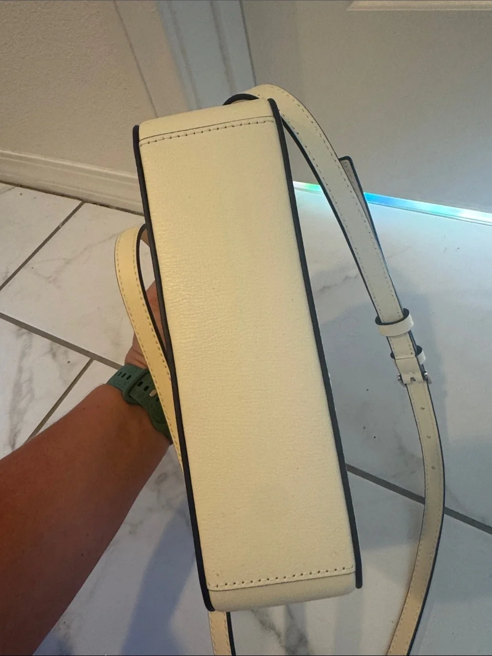 Kate Spade New York Leather Harper Crossbody In Lemon Fondant